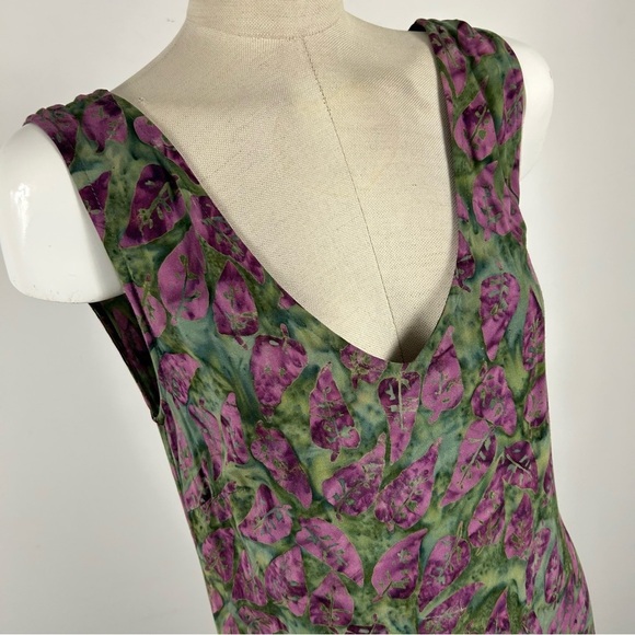 💕 Swift originals Floral Sleeveless Maxi Dress L - Picture 5 of 12